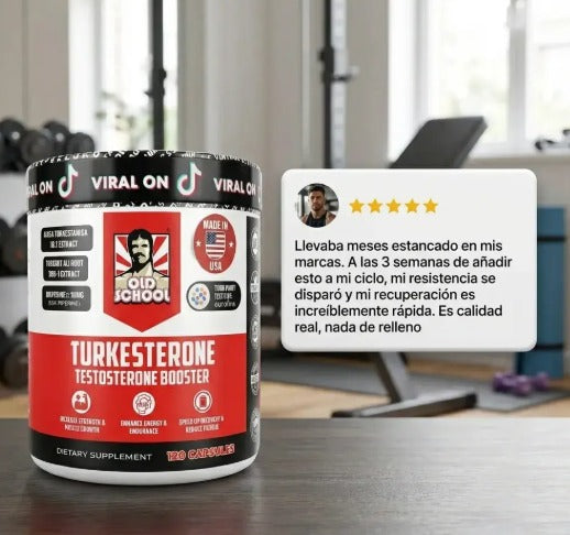 🔥 Resultados visibles en 3 semanas: Fuerza, Energía y Definición Máxima (TURKESTERONE)