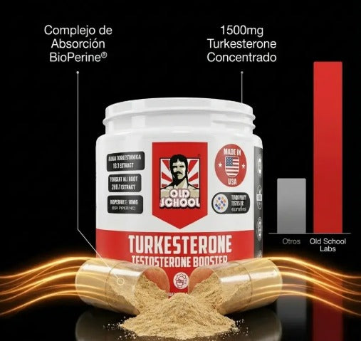 🔥 Resultados visibles en 3 semanas: Fuerza, Energía y Definición Máxima (TURKESTERONE)